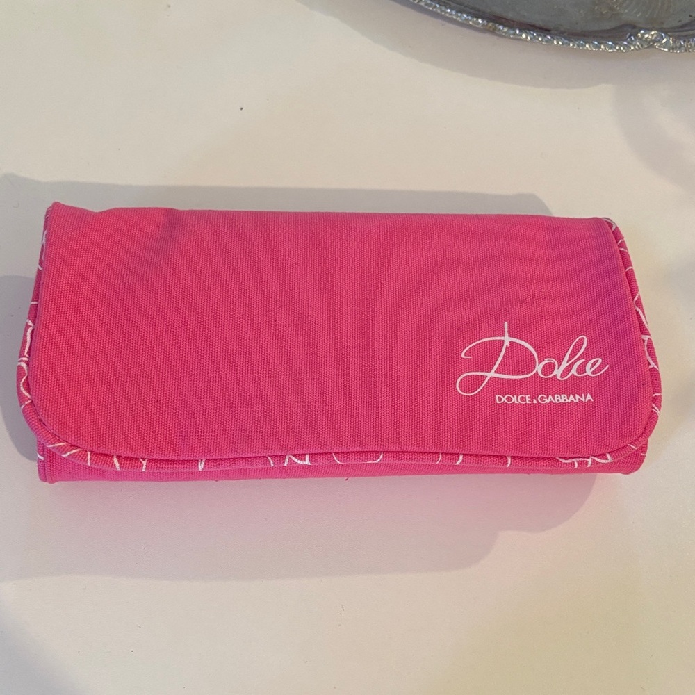 Dolce & Gabbana Vibrant Pink jewelry travel pouch